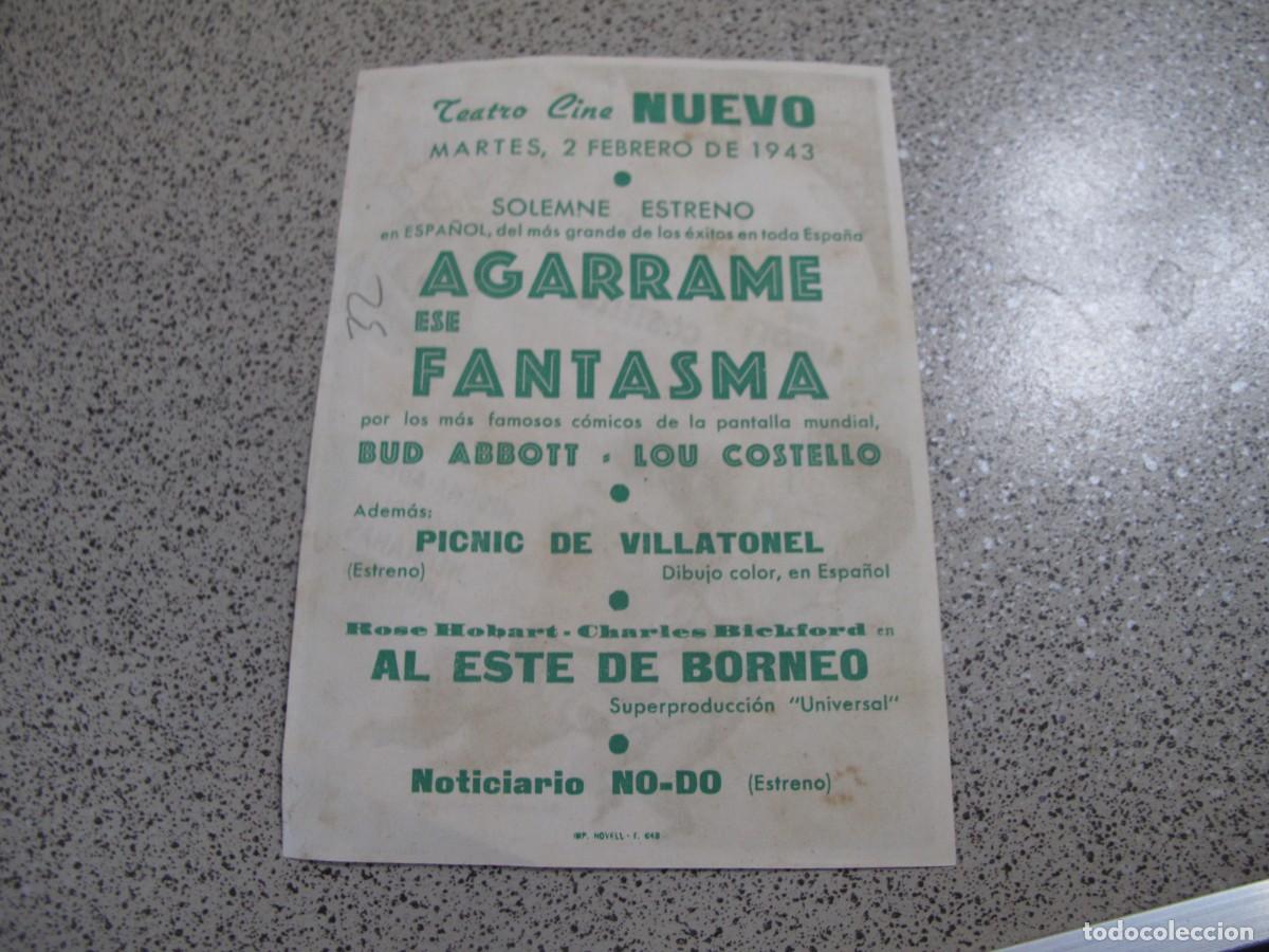 Cine: A47 PROGRAMA DE MANO ORIGINAL EL DE LA FOTO - Foto 2