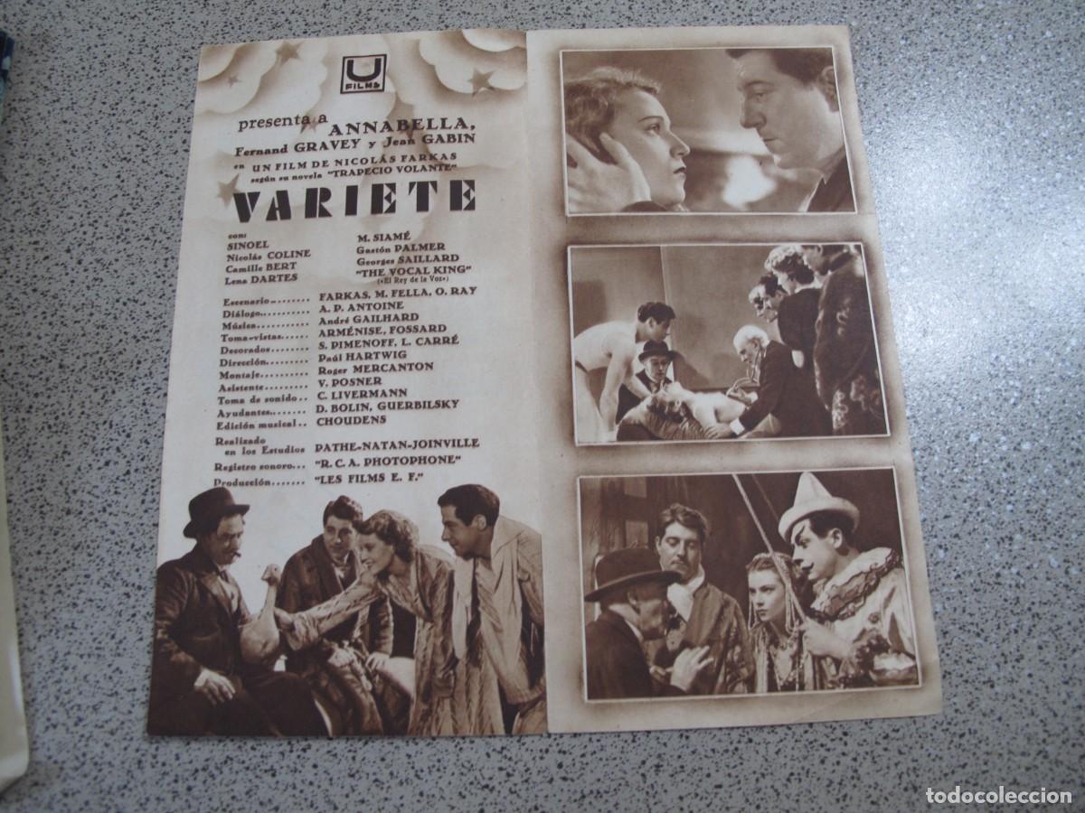 Cine: A64 PROGRAMA DE MANO ORIGINAL EL DE LA FOTO - Foto 2