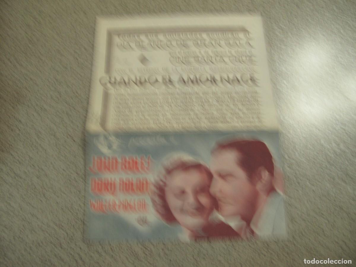 Cine: A66 PROGRAMA DE MANO ORIGINAL EL DE LA FOTO