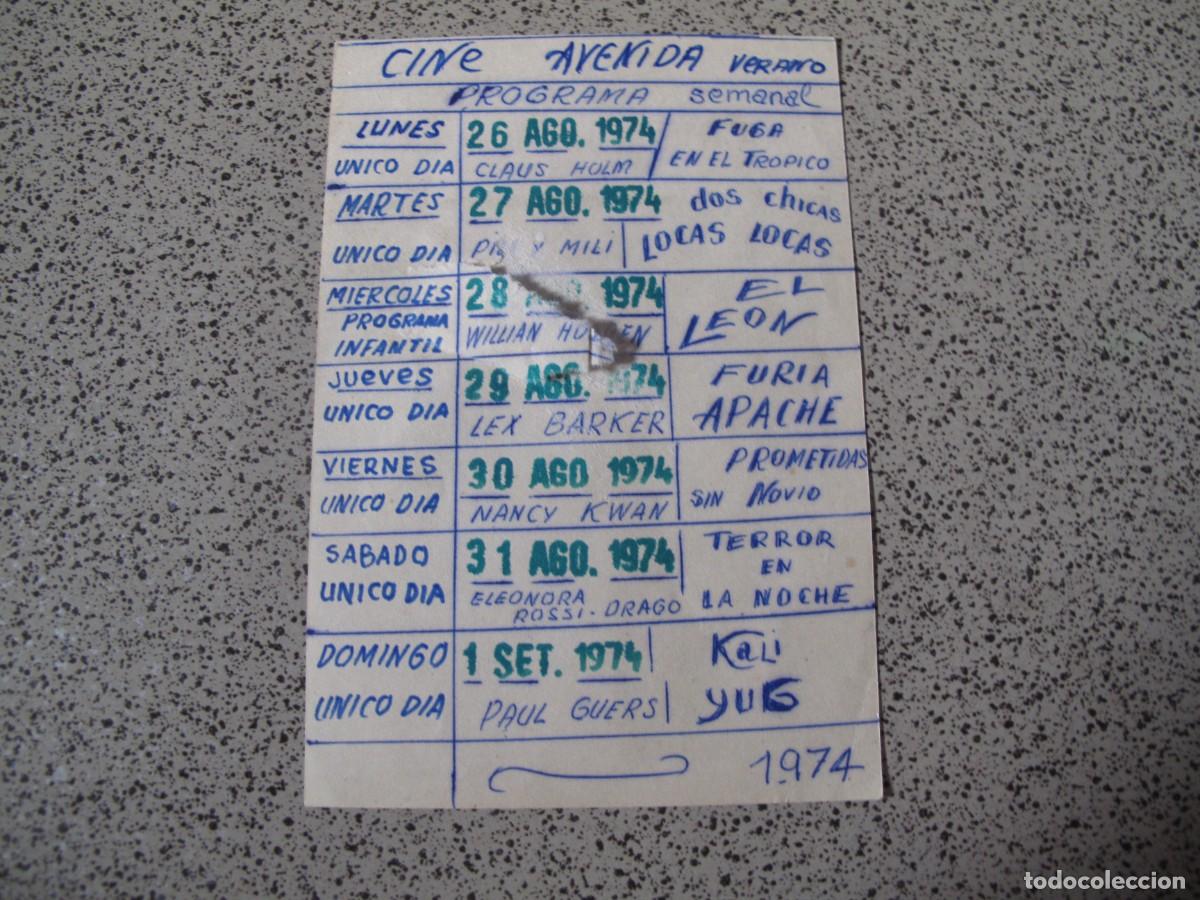Cine: A92 PROGRAMA DE MANO ORIGINAL EL DE LA FOTO - Foto 2