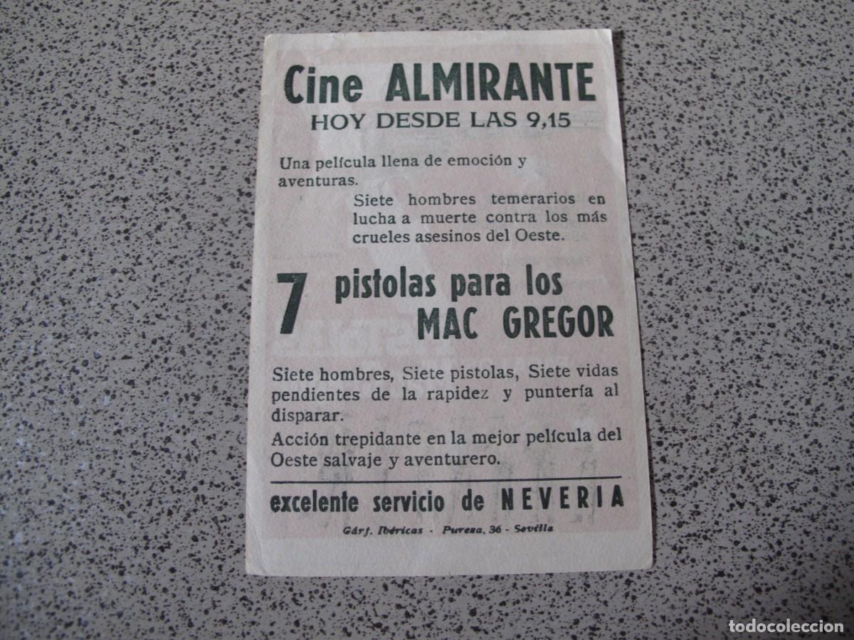 Cine: A100 PROGRAMA DE MANO ORIGINAL EL DE LA FOTO - Foto 2