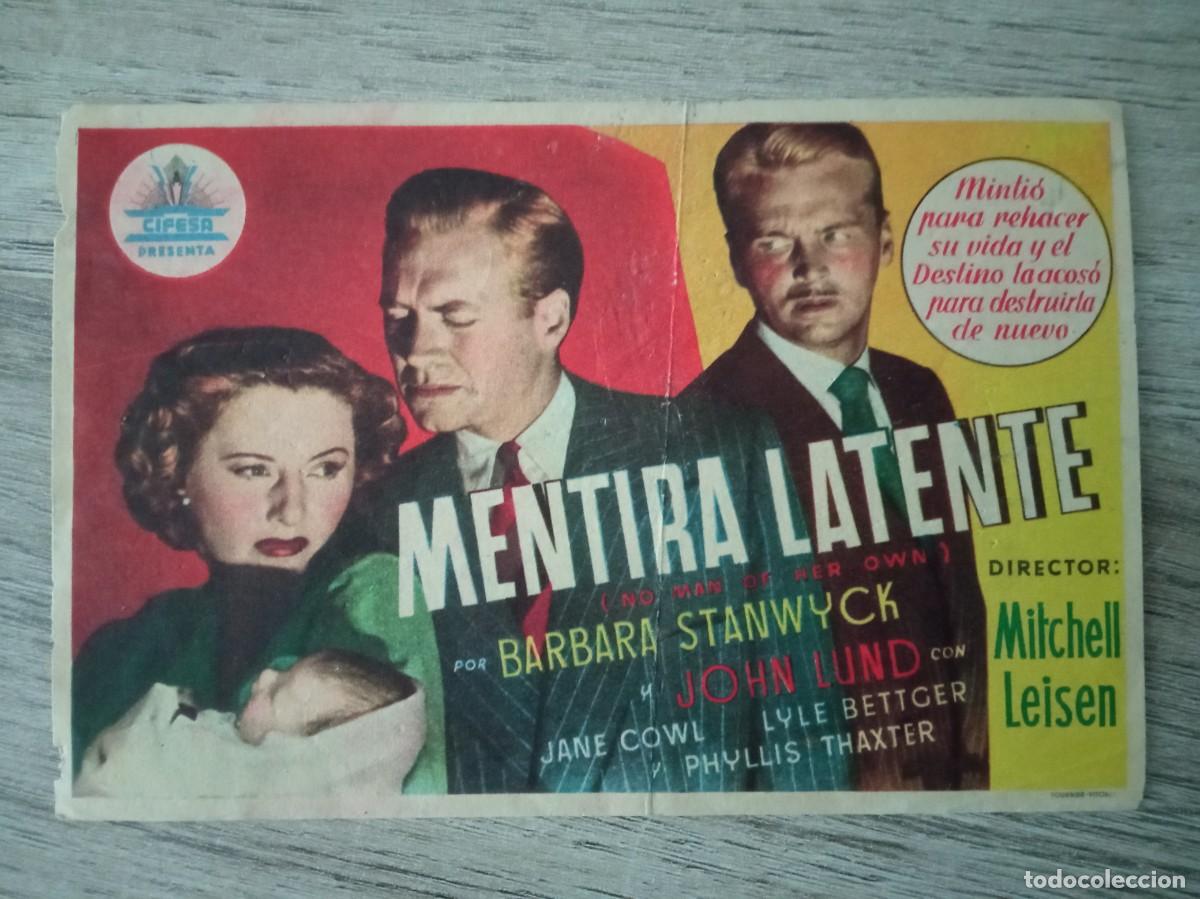 Cine: MENTIRA LATENTE, BARBARA STANWYCK