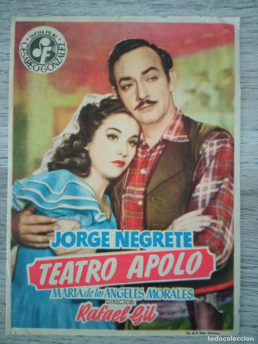 Cine: TEATRO APOLO, JORGE NEGRETE