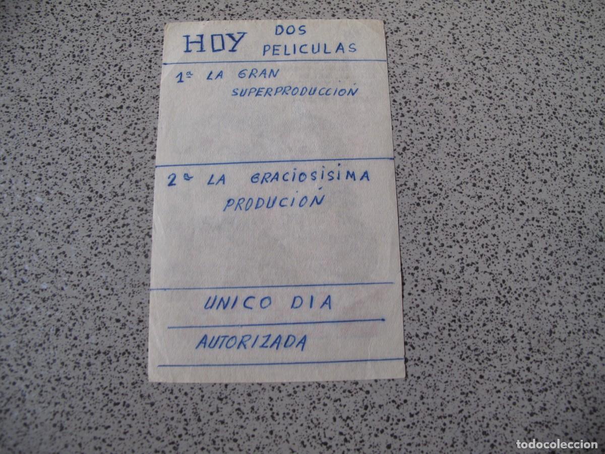 Cine: A111 PROGRAMA DE MANO ORIGINAL EL DE LA FOTO - Foto 2