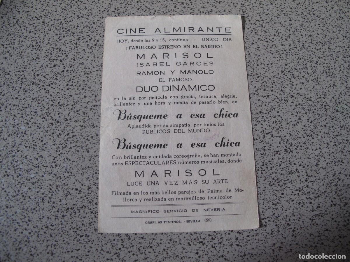 Cine: A118 PROGRAMA DE MANO ORIGINAL EL DE LA FOTO - Foto 2