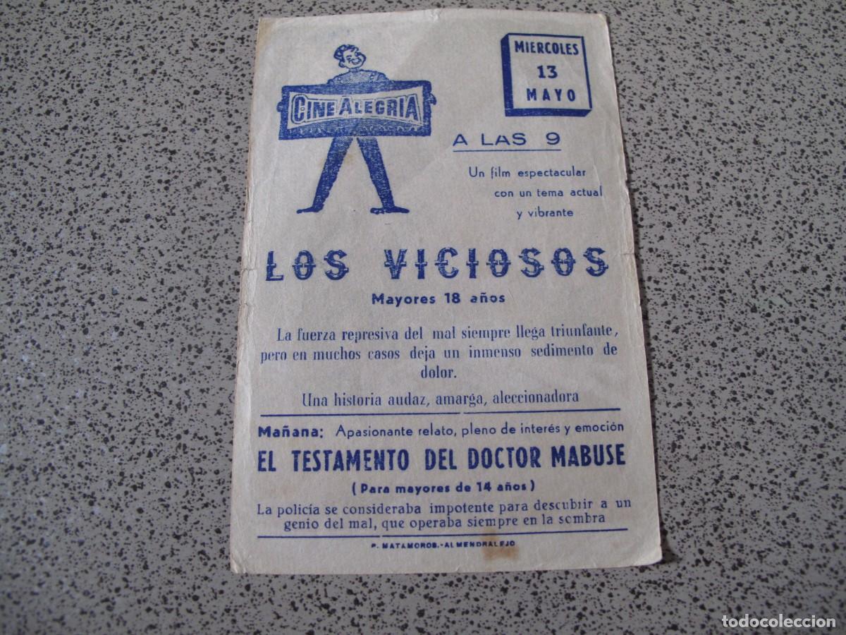 Cine: A125 PROGRAMA DE MANO ORIGINAL EL DE LA FOTO - Foto 2