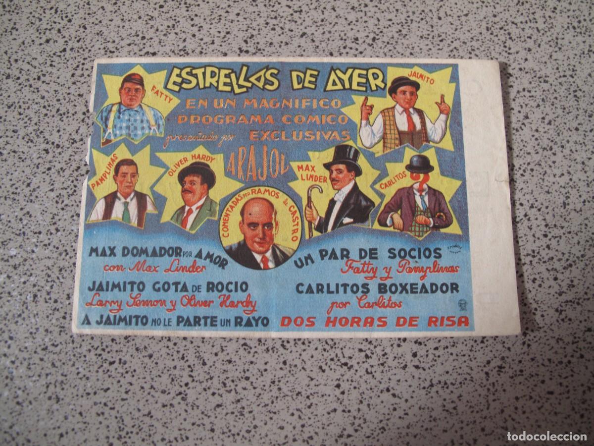 Cine: A135 PROGRAMA DE MANO ORIGINAL EL DE LA FOTO