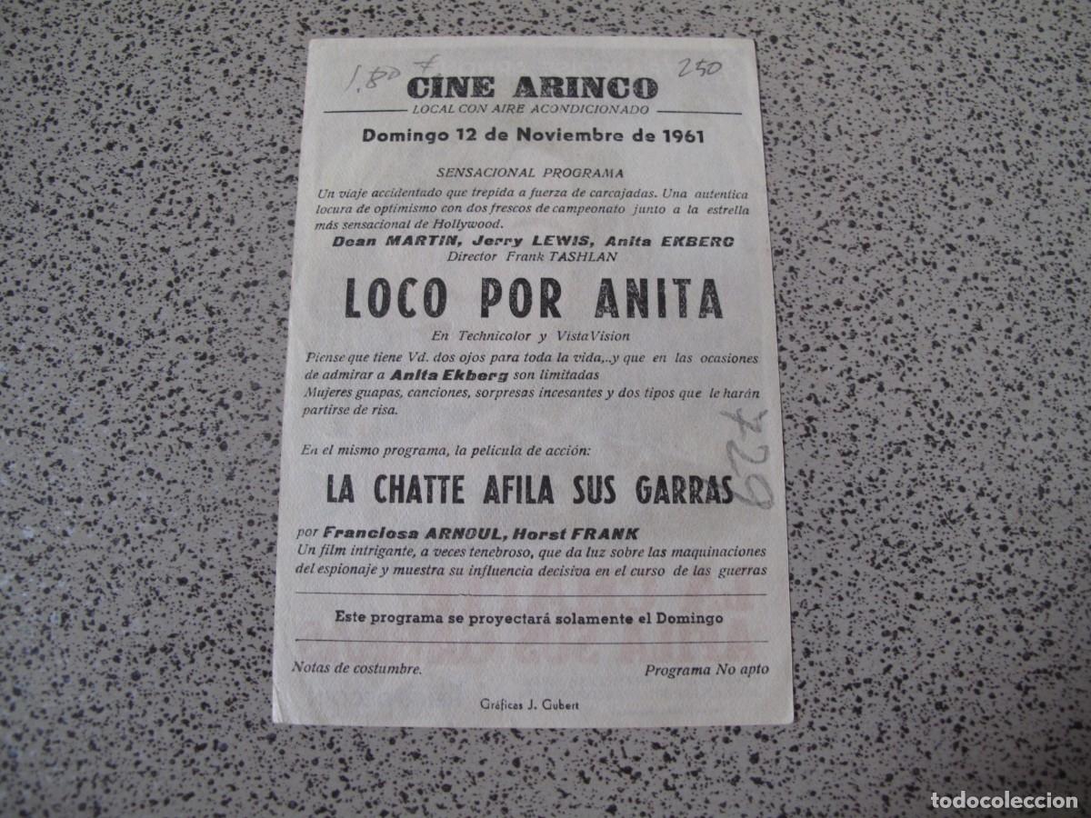 Cine: A176 PROGRAMA DE MANO ORIGINAL EL DE LA FOTO - Foto 2