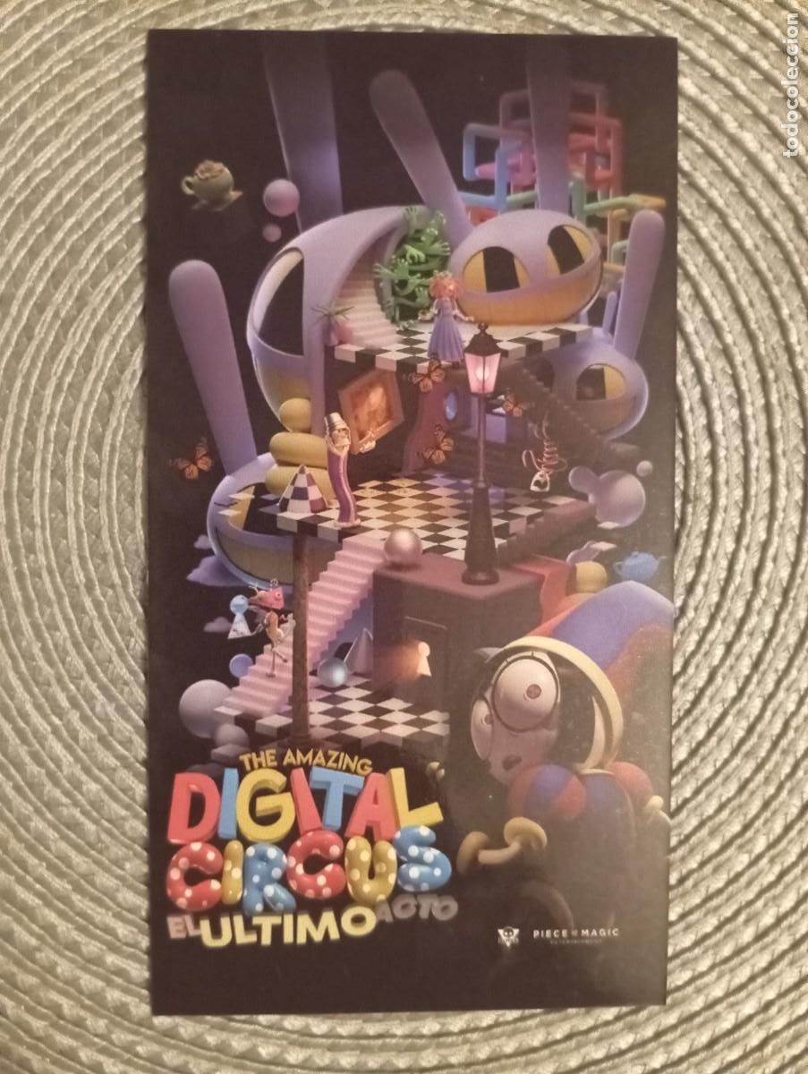 Cine: 1 STAR TICKET DE ** THE AMAZING DIGITAL CIRCUS . EL ULTIMO ACTO ** 15 x 8 CMS...A&Ntilde;O 2026