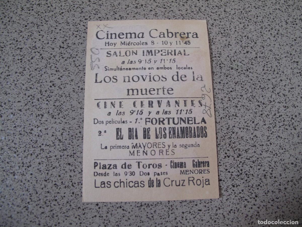 Cine: A205 PROGRAMA DE MANO ORIGINAL EL DE LA FOTO - Foto 2
