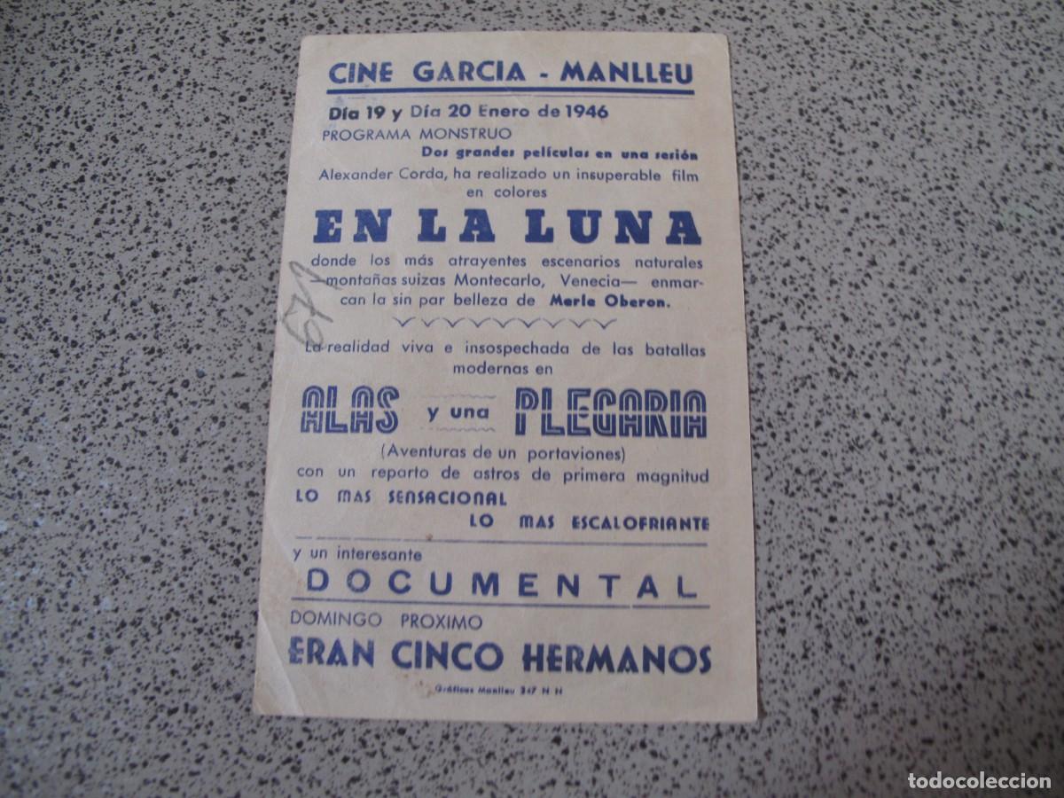 Cine: A208 PROGRAMA DE MANO ORIGINAL EL DE LA FOTO - Foto 2