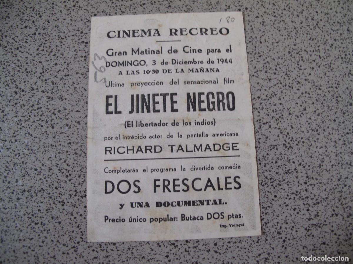 Cine: A226 PROGRAMA DE MANO ORIGINAL EL DE LA FOTO - Foto 2