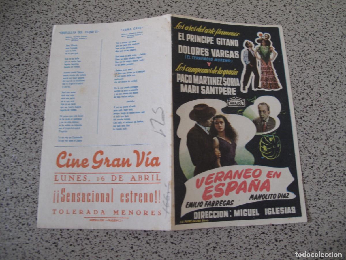  Flyers Publicitaires de films Anciens: A234 PROGRAMA DE MANO ORIGINAL EL DE LA FOTO