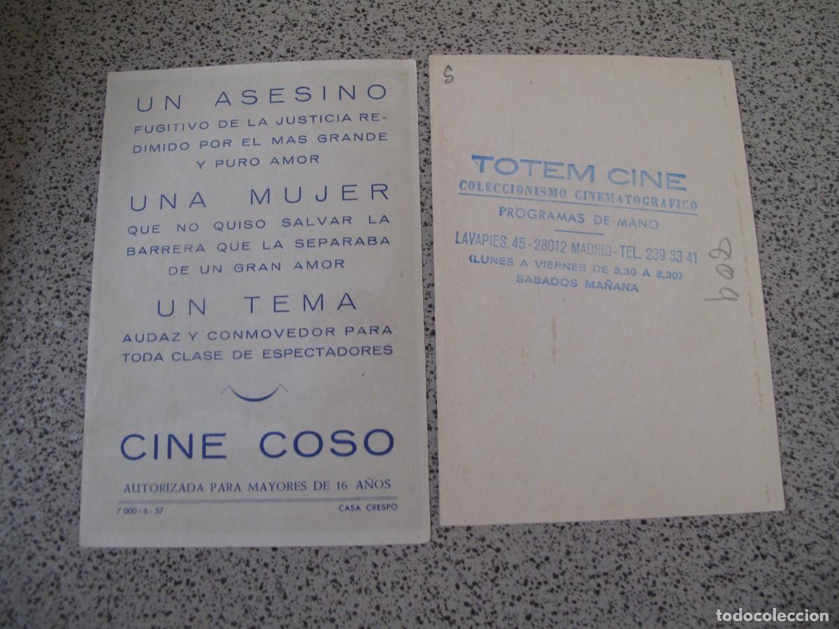 Cine: A251 PROGRAMA DE MANO ORIGINAL EL DE LA FOTO - Foto 2