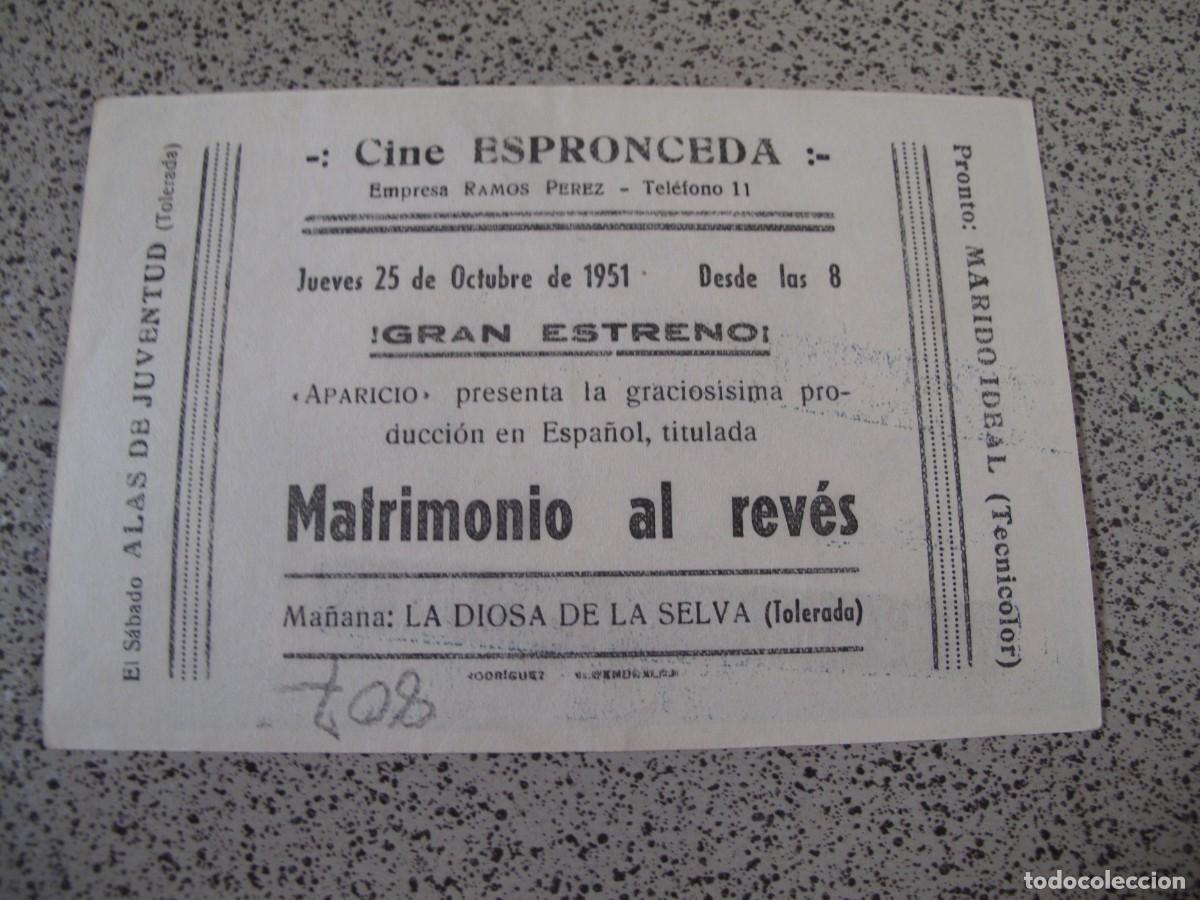 Cine: A252 PROGRAMA DE MANO ORIGINAL EL DE LA FOTO - Foto 2