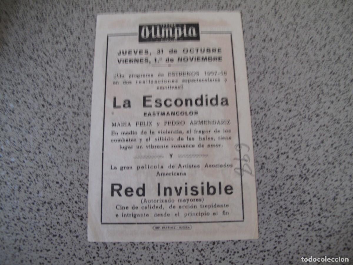 Cine: A255 PROGRAMA DE MANO ORIGINAL EL DE LA FOTO - Foto 2