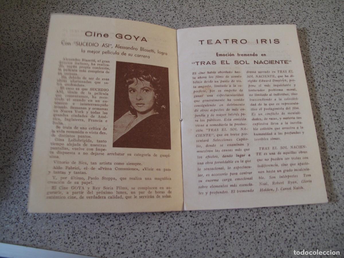 Cine: A278 PROGRAMA DE MANO ORIGINAL EL DE LA FOTO - Foto 2