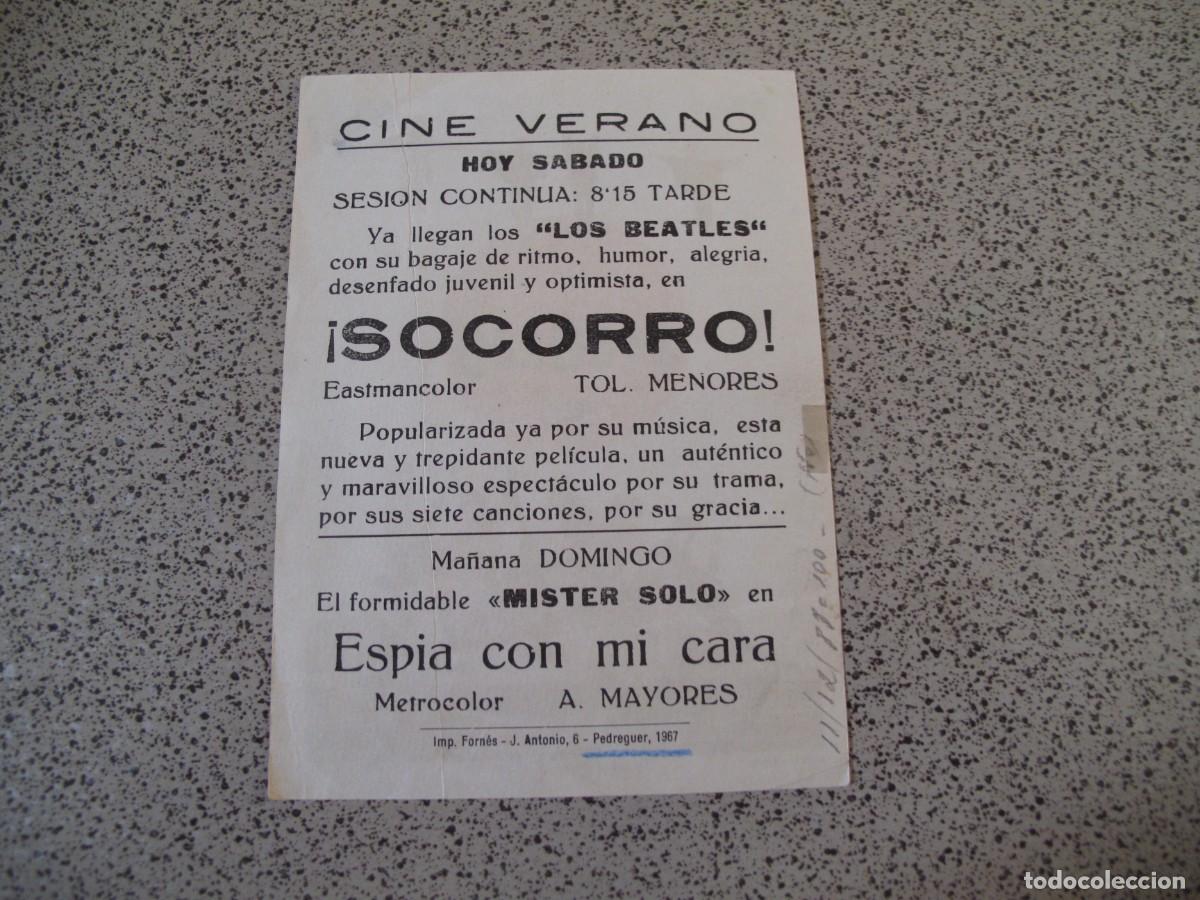 Cine: A281 PROGRAMA DE MANO ORIGINAL EL DE LA FOTO - Foto 2
