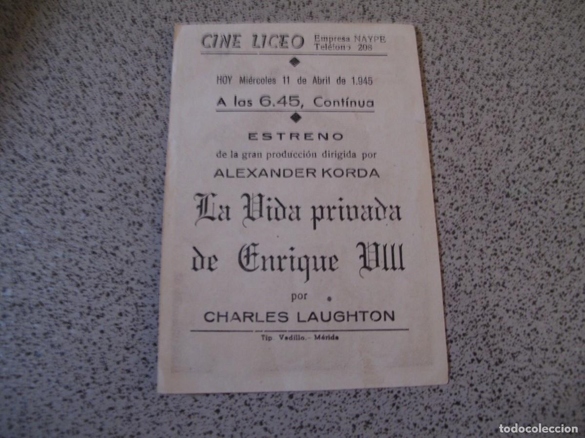 Cine: A307 PROGRAMA DE MANO ORIGINAL EL DE LA FOTO - Foto 2