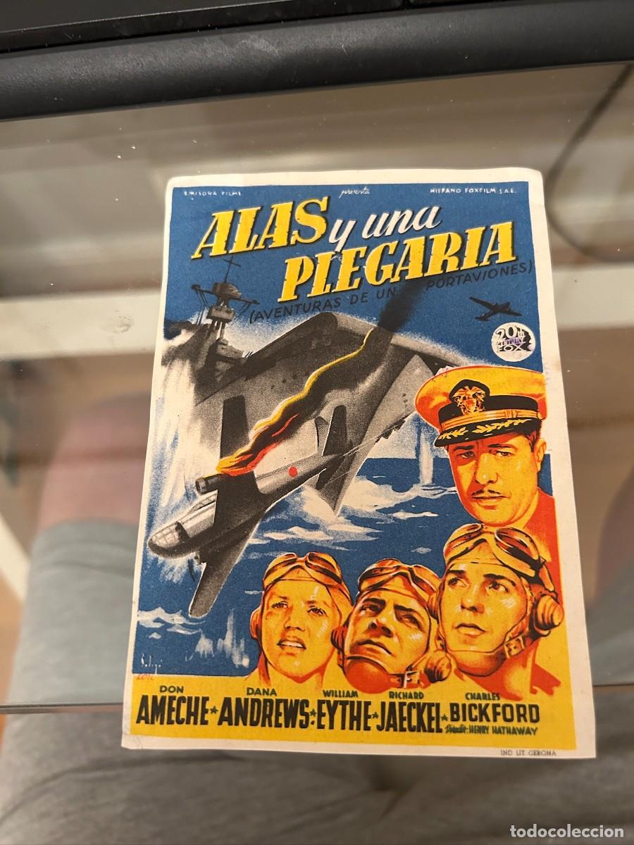 Cine: &ordm;42 alas y una plegaria principal cinema novelda con publicidad buen estado