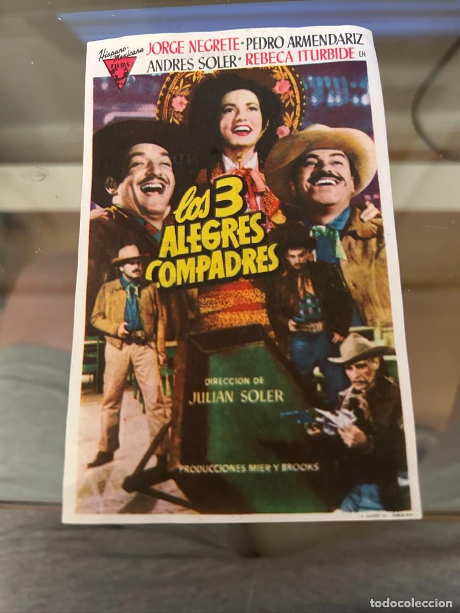 Cine: &ordm;2 los 3 alegres compadres teatro cine fraga huesca con publicidad buen estado