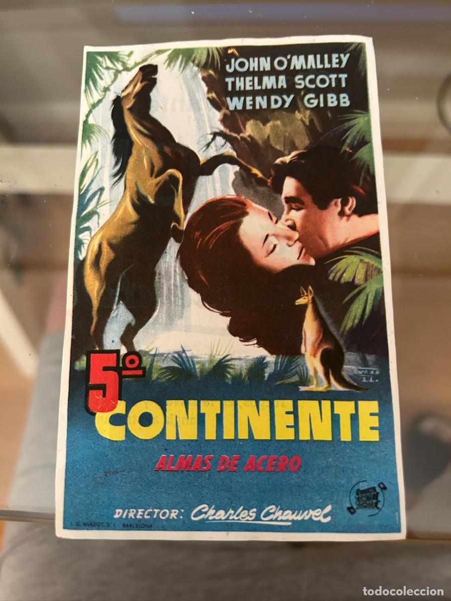 Cine: &ordm; 5&ordm; continente cine cervantes granada con publicidad buen estado