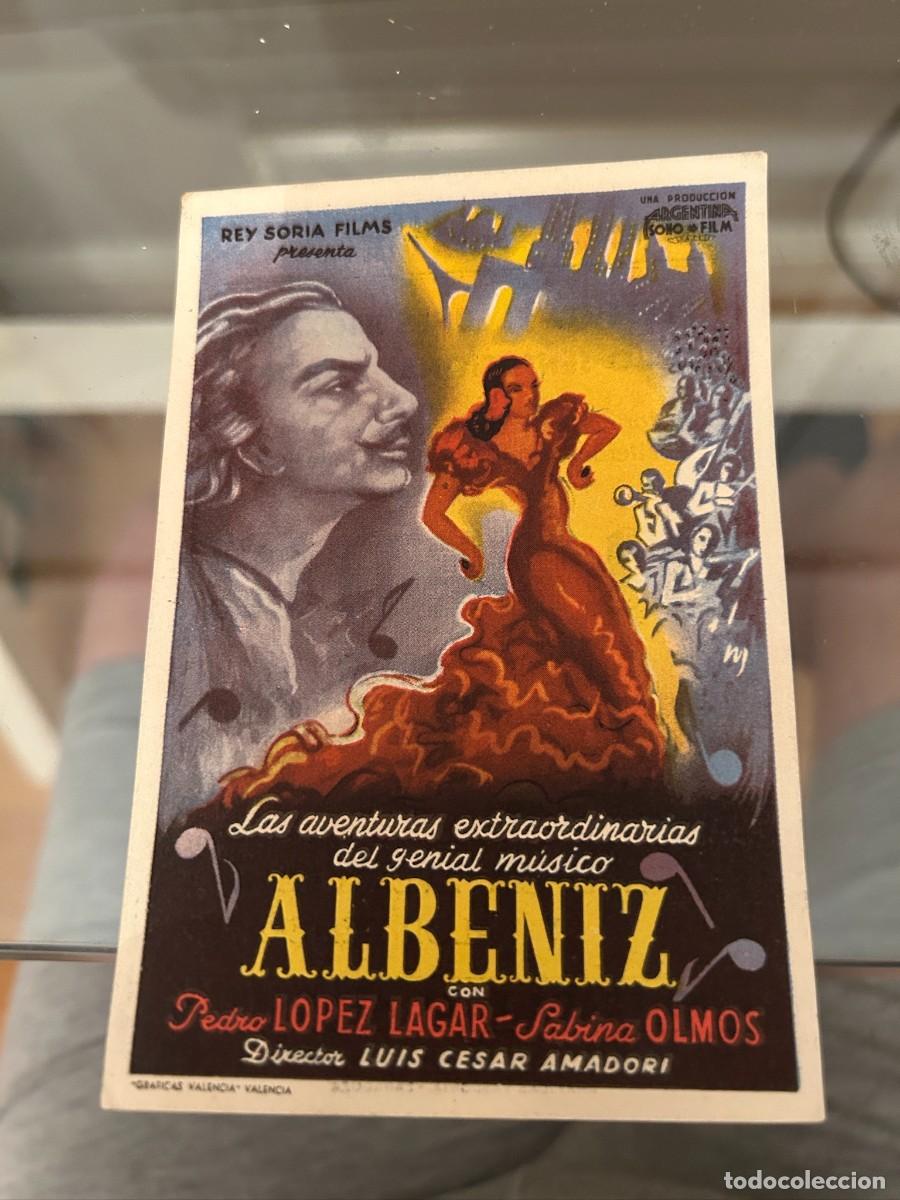 Cine: &ordm;43 albeniz cinema ALHAMBRA ZARAGOZA CON PUBLICIDAD BUEN ESTADO