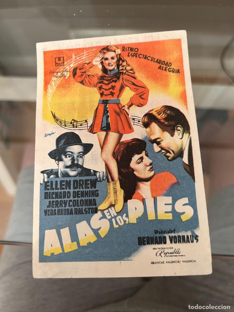 Cine: &ordm;45 ALAS EN LOS PIES CINE PARQUE-RECREO GANDIA CON PUBLICIDAD BUEN ESTADO