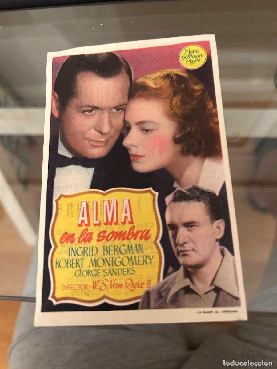 Cine: &ordm;59 ALMA EN LA SOMBRA CINE PERELLO CON PUBLICIDAD BUEN ESTADO