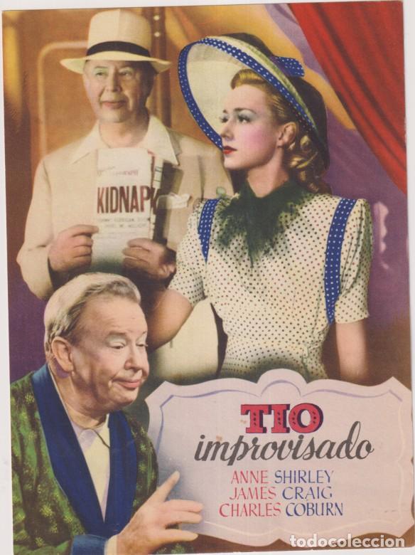 Cine: T&iacute;o improvisado. Ficha cinematogr&aacute;fica. Colecci&oacute;n Film&oacute;fono n&ordm; 5