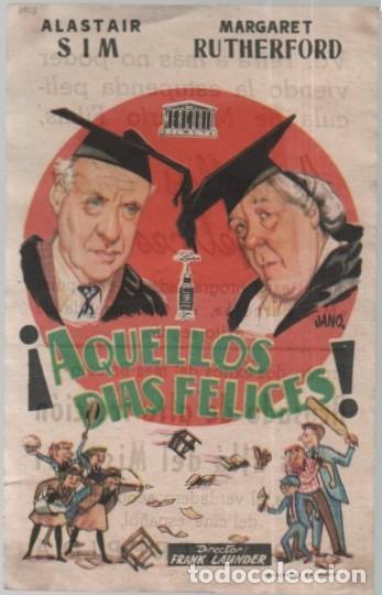 Cine: PROGRAMA DE CINE: &iexcl;AQUELLOS D&Iacute;AS FELICES! PC-11717
