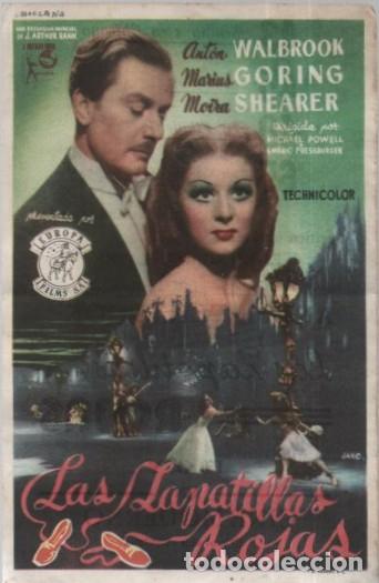 Cine: PROGRAMA DE CINE: LAS ZAPATILLAS ROJAS PC-11721