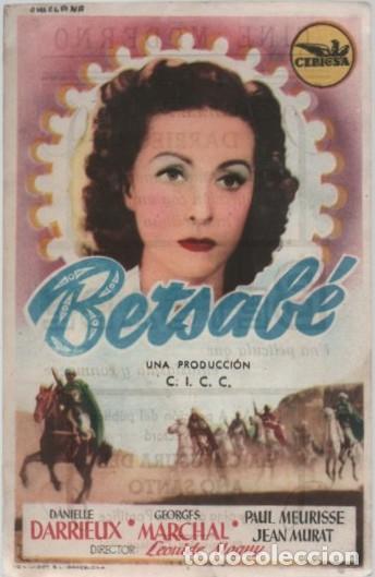 Cine: PROGRAMA DE CINE: BETSAB&Eacute; PC-11724