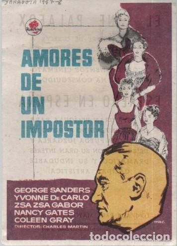 Cine: PROGRAMA DE CINE: AMORES DE UN IMPOSTOR PC-11729