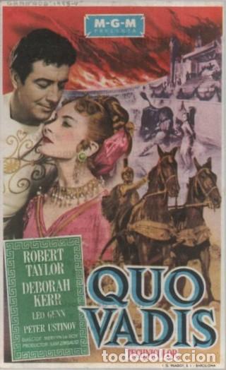 Cine: PROGRAMA DE CINE: QUO VADIS PC-11731