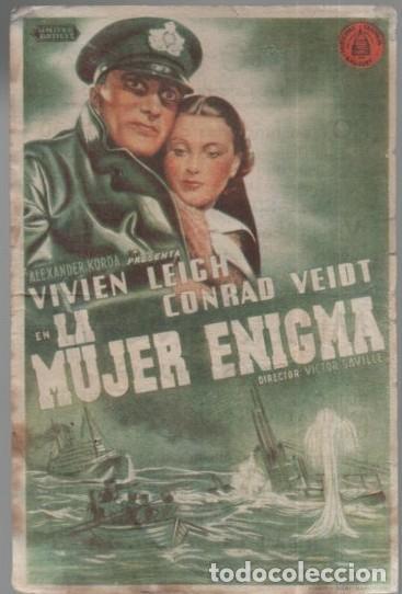 Cine: PROGRAMA DE CINE: LA MUJER ENIGMA PC-11750