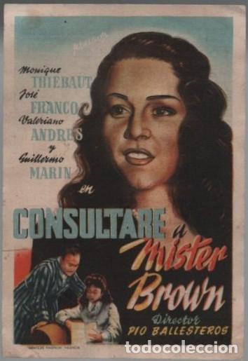 Cine: PROGRAMA DE CINE: CONSULTARE A MISTER BROWN PC-11753