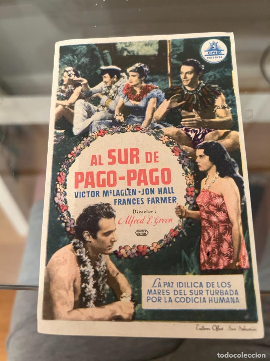 Cine: &ordm;71 AL SUR DE PAGO PAGO SELLO BARCELONA BUEN ESTADO COMO SE VE
