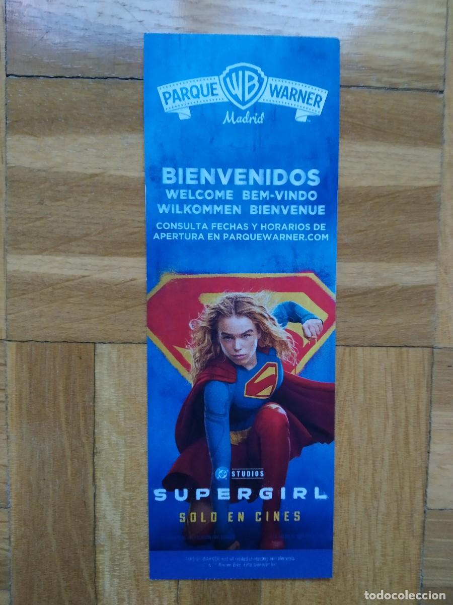 Cine: PROGRAMA CINE SUPERGIRL - ENTRADA PARQUE WARNER MADRID SIN USAR VER FOTOS