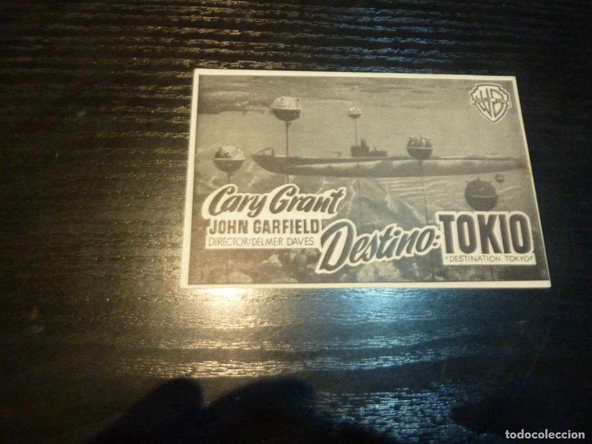 Cine: Folleto de cine DESTINO TOKIO con publicidad