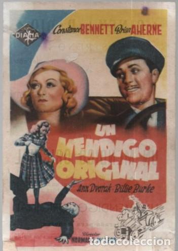 Cine: PROGRAMA DE CINE: UN MENDIGO ORIGINAL PC-11788 - Foto 1