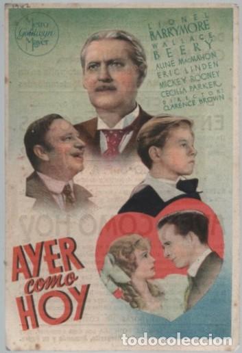Cine: PROGRAMA DE CINE: AYER COMO HOY PC-11791