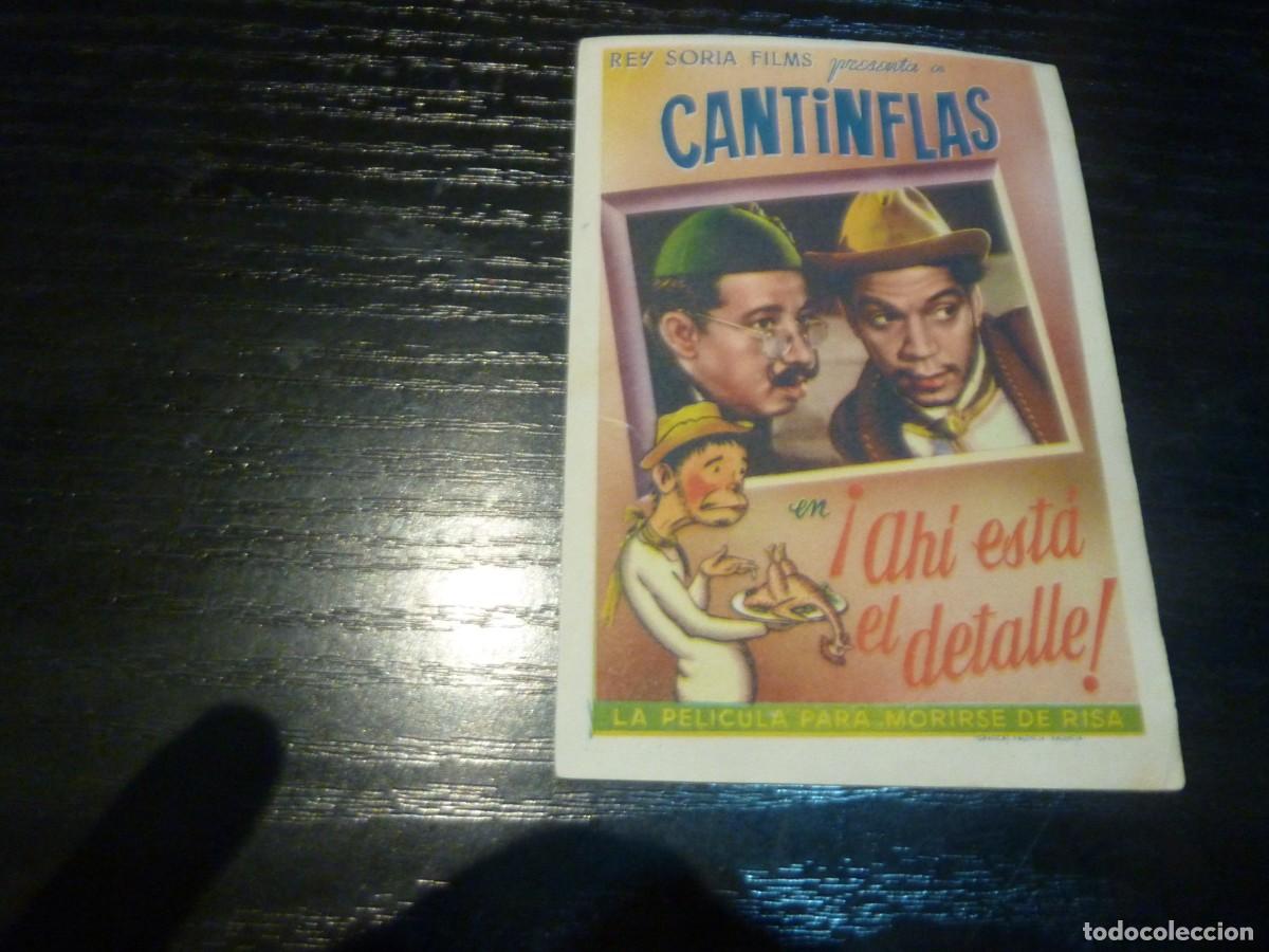 Cine: Folleto de cine &iexcl; AHI ESTA EL DETALLE! con publicidad
