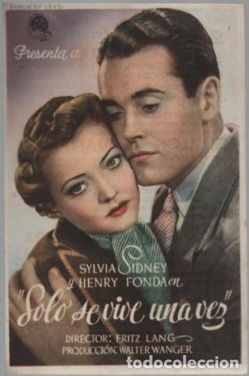 Cine: PROGRAMA DE CINE: SOLO SE VIVE UNA VEZ PC-11799 - Foto 1