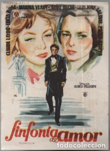 Cine: PROGRAMA DE CINE: SINFONIA DE AMOR PC-11800