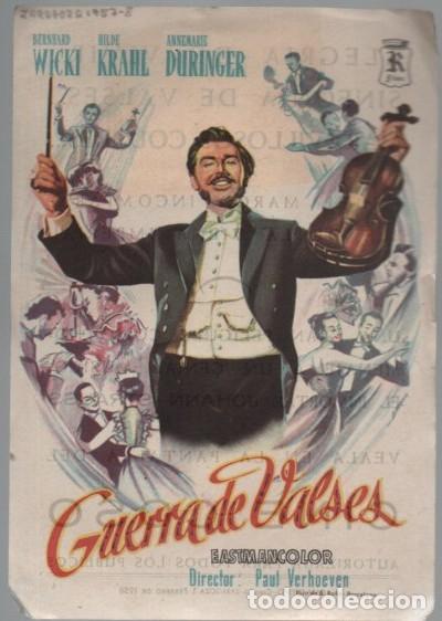 Cine: PROGRAMA DE CINE: GUERRA DE VALSES PC-11807