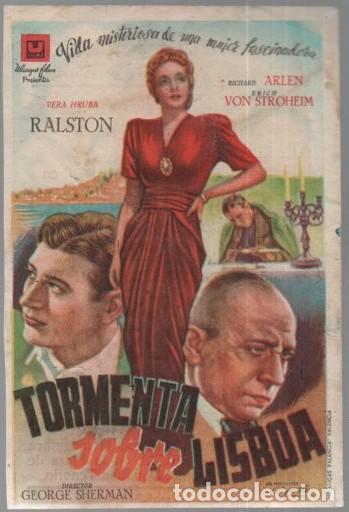 Cine: PROGRAMA DE CINE: TORMENTA SOBRE LISBOA PC-11808