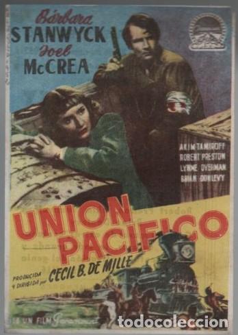 Cine: PROGRAMA DE CINE: UNION PAC&Iacute;FICO PC-11809