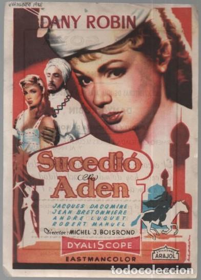 Cine: PROGRAMA DE CINE: SUCEDI&Oacute; EN AD&Eacute;N PC-11812