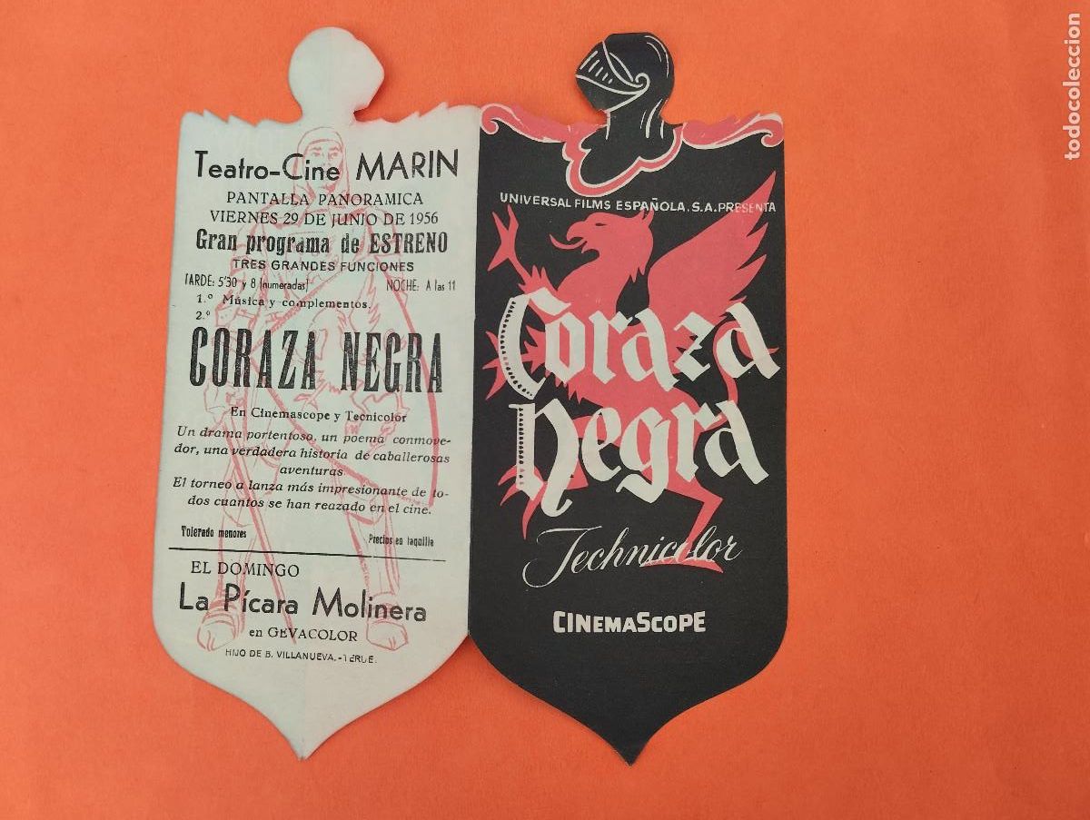 Cine: PROGRAMA CINE. TERUEL Teatro Cine Mar&iacute;n. Coraza Negra - Protagonizada por Tony Curtis y Janet Leigh
